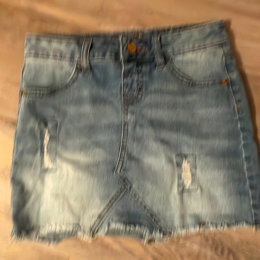 Justice denim skirt
